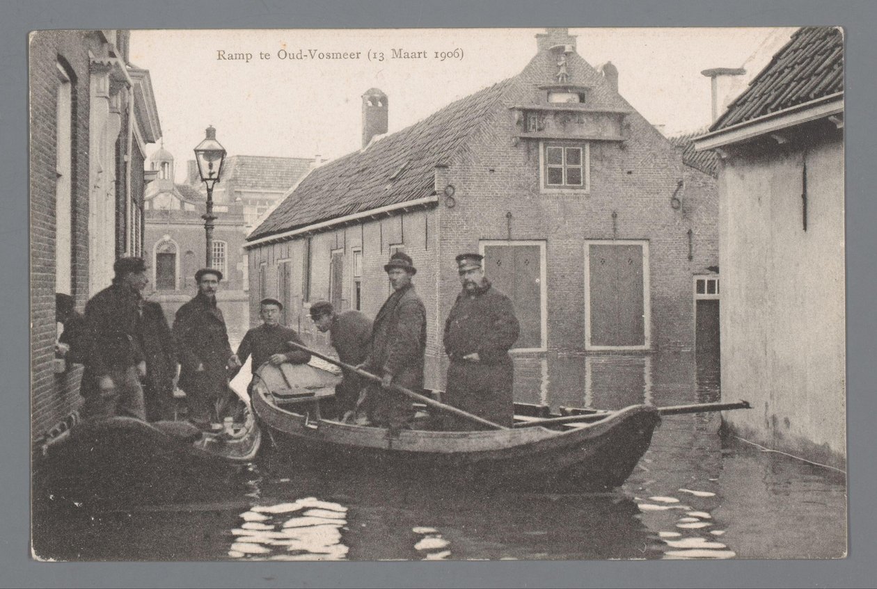 Disaster in Oud-Vossemeer on March 13, 1906 by Gebroeders van Straaten