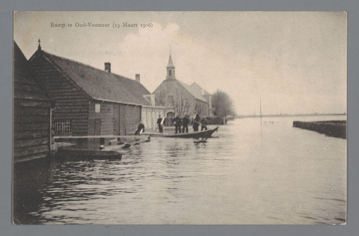 Disaster at Oud-Vossemeer on March 13, 1906 by Gebroeders van Straaten