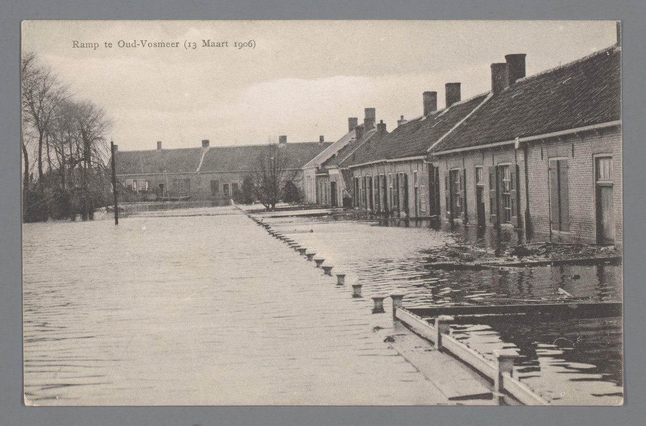Disaster at Oud-Vossemeer on March 13, 1906 by Gebroeders van Straaten