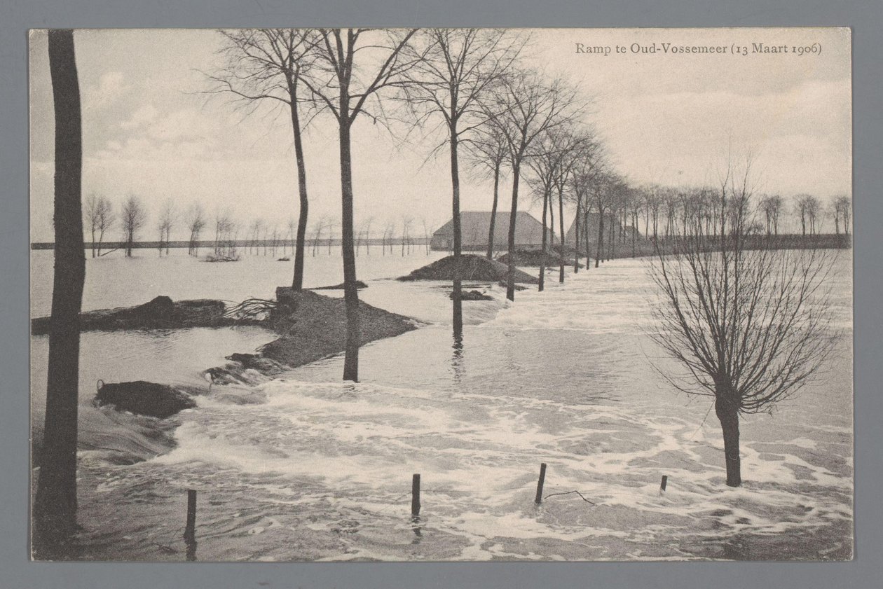 Disaster at Oud-Vossemeer on March 13, 1906 by Gebroeders van Straaten