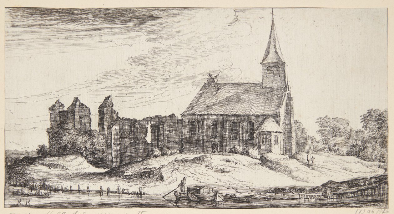 View Towards the Church in Sloten by Geertruyt Roghman