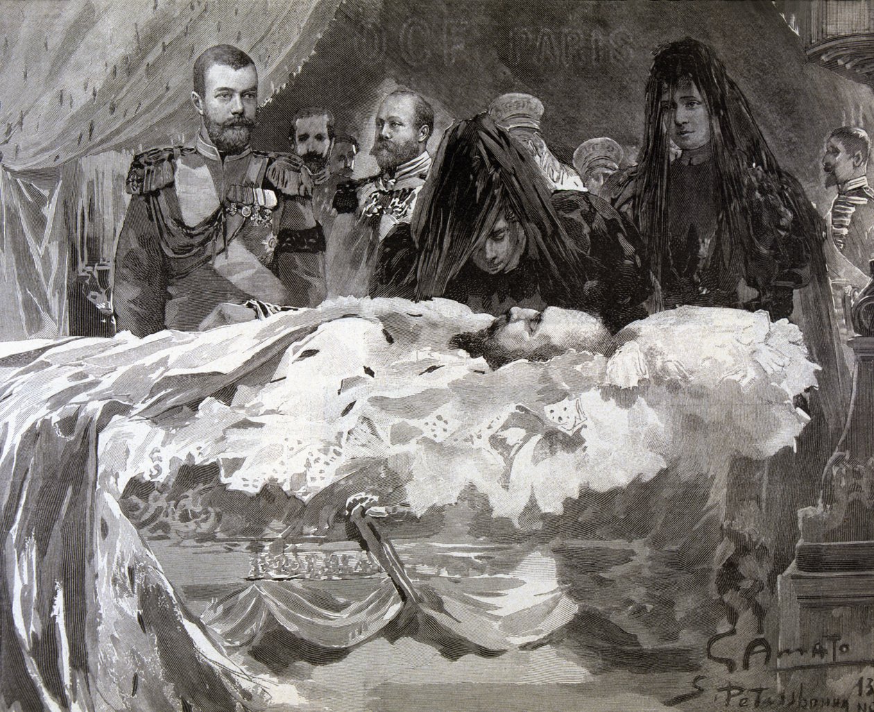 Death of Tsar Alexander III by Gennaro Amato