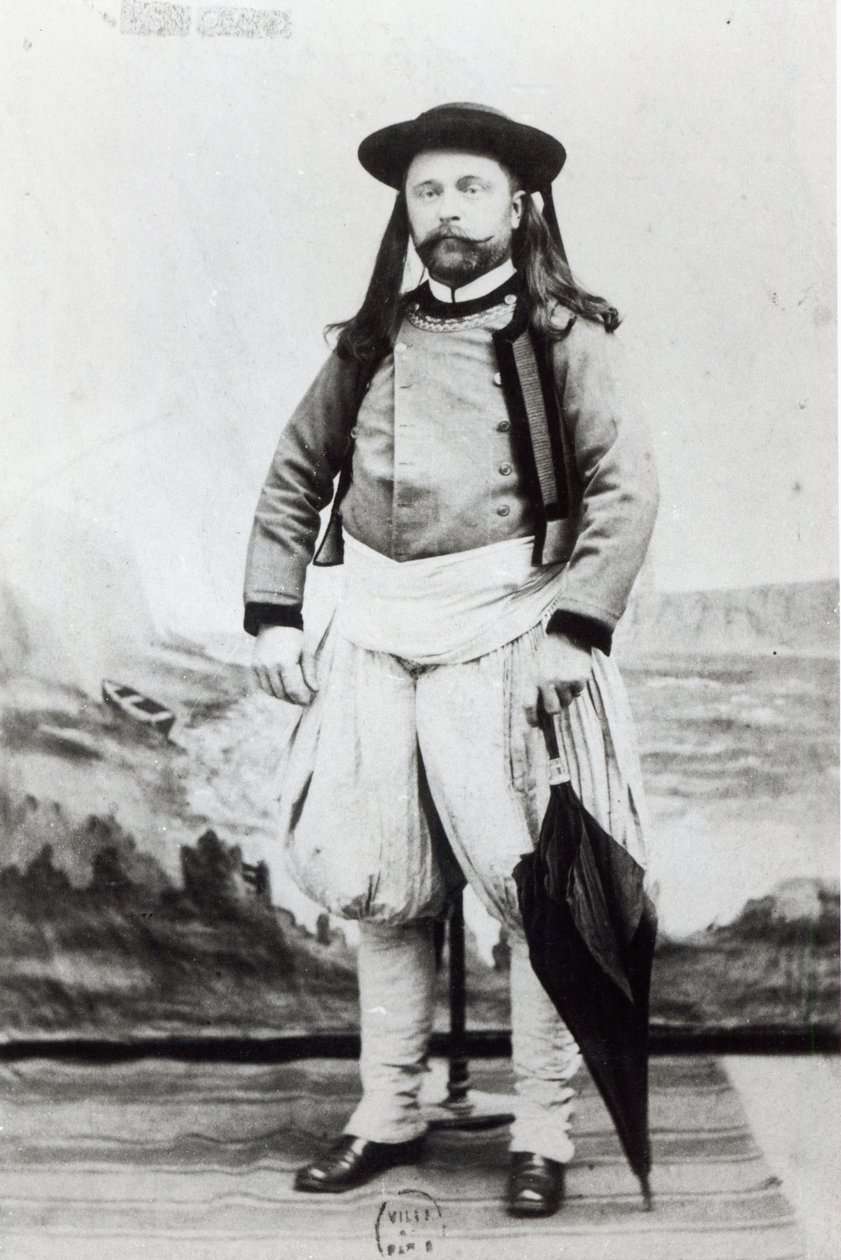 Emile Zola, photographed in Quimper by Genot