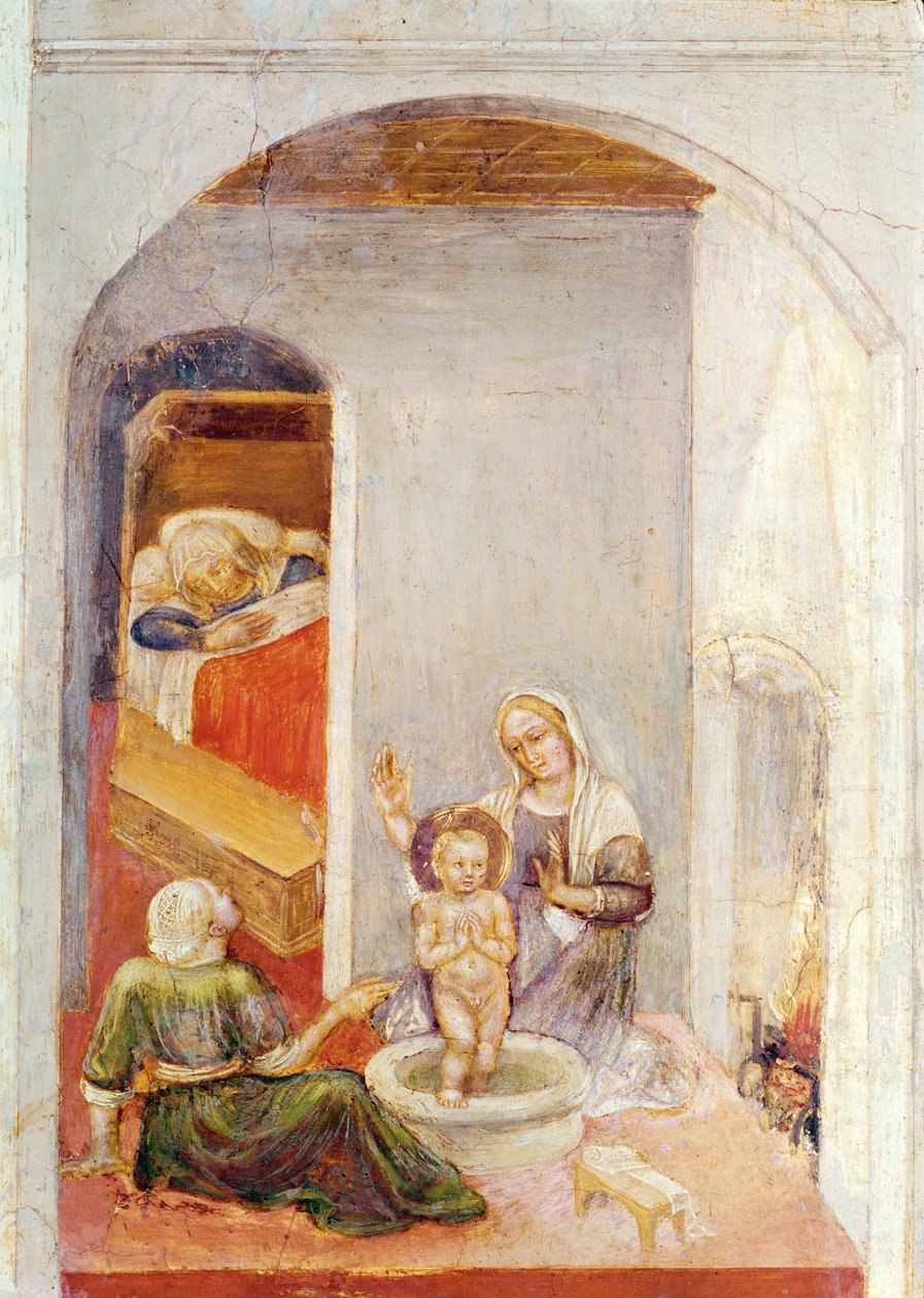 The Birth of St. Nicholas, from Stories of St. Nicholas of Bari by Gentile da Fabriano