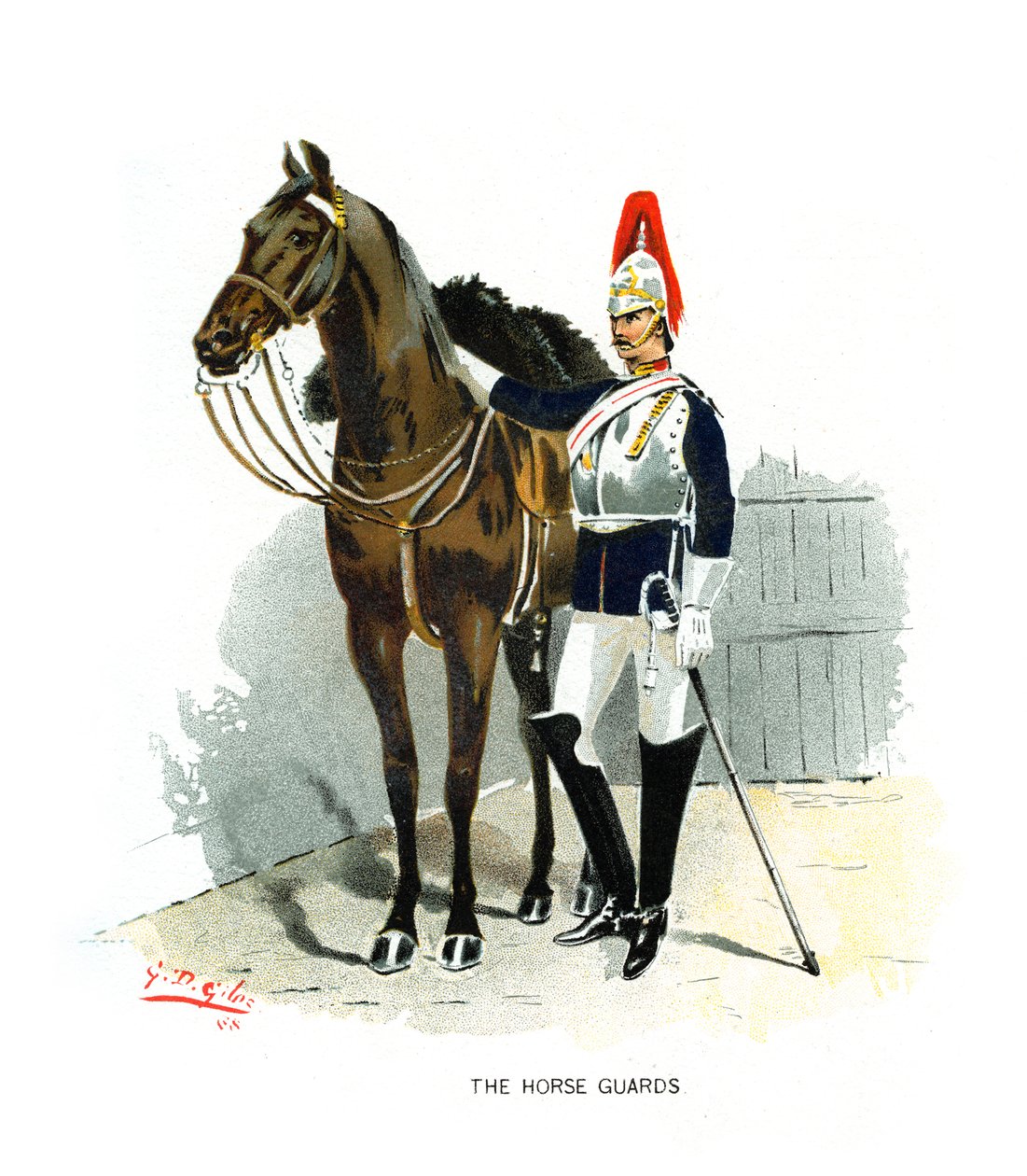 The Horse Guards, c1890 by Geoffrey Douglas Giles