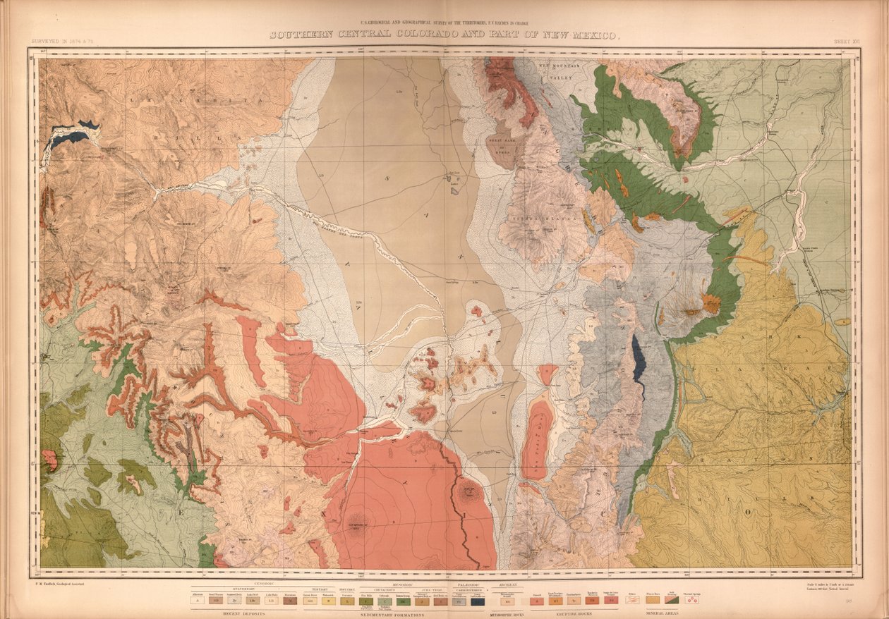 Geological and Geographical Atlas of Colorado and Portions of Adjacent Territory by Geological And Geographical Survey Of The Territories