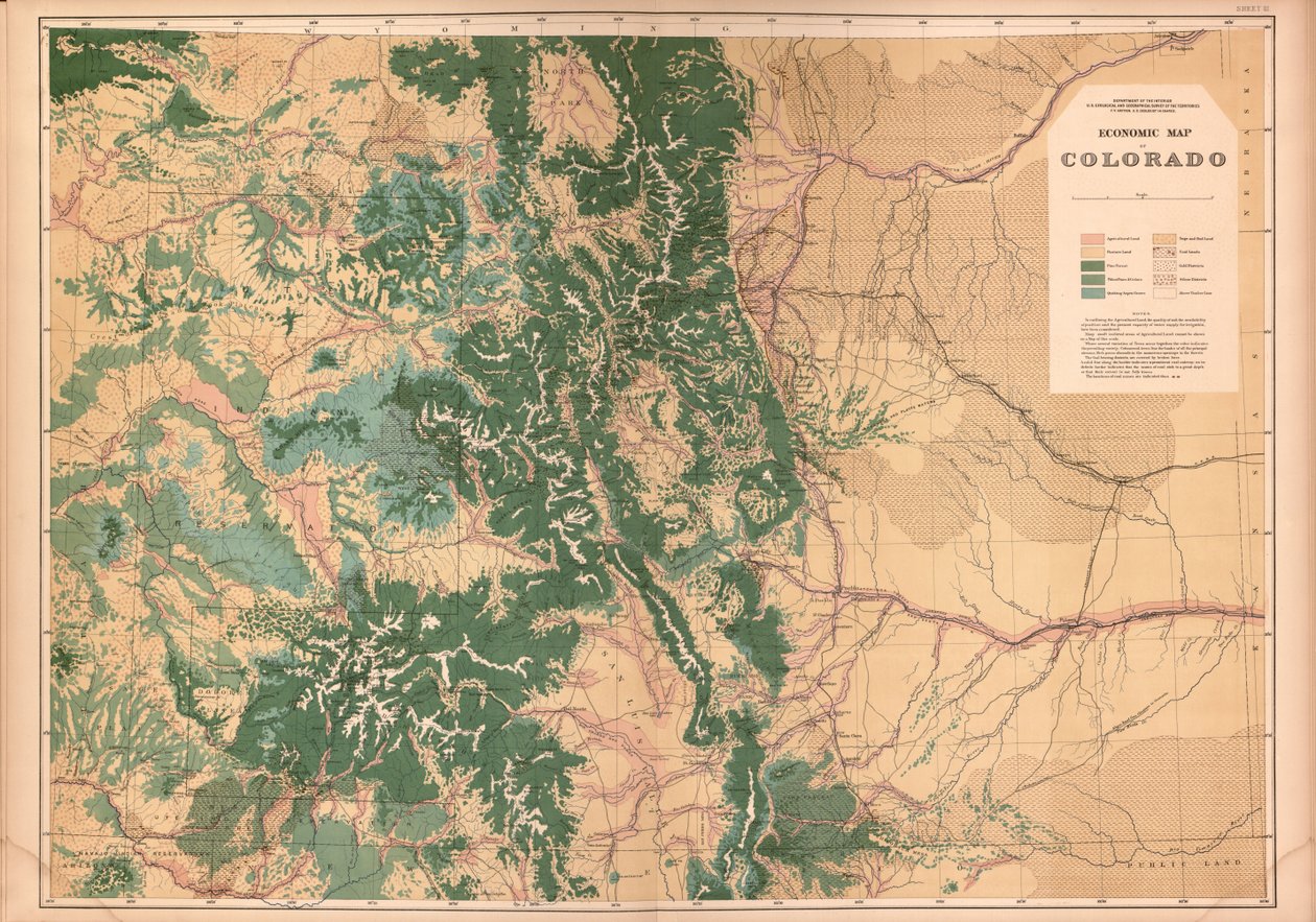 Geological and Geographical Atlas of Colorado by Geological And Geographical Survey Of The Territories