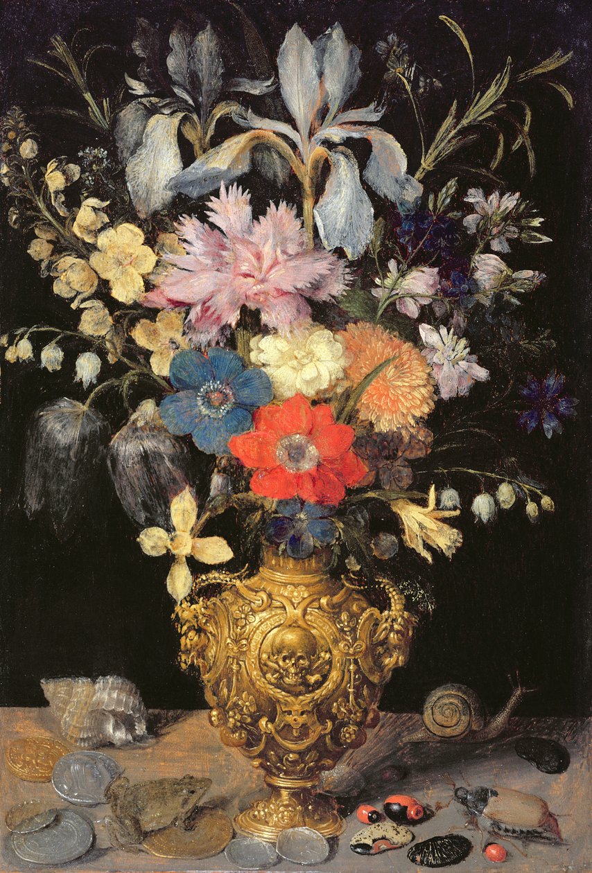 Still Life with Flowers by Georg Flegel