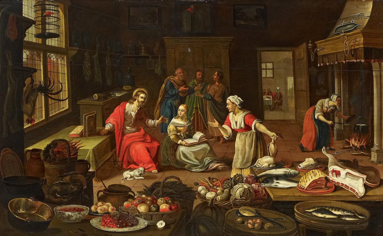 Christ in the House of Martha by Georg Friedrich Stettner