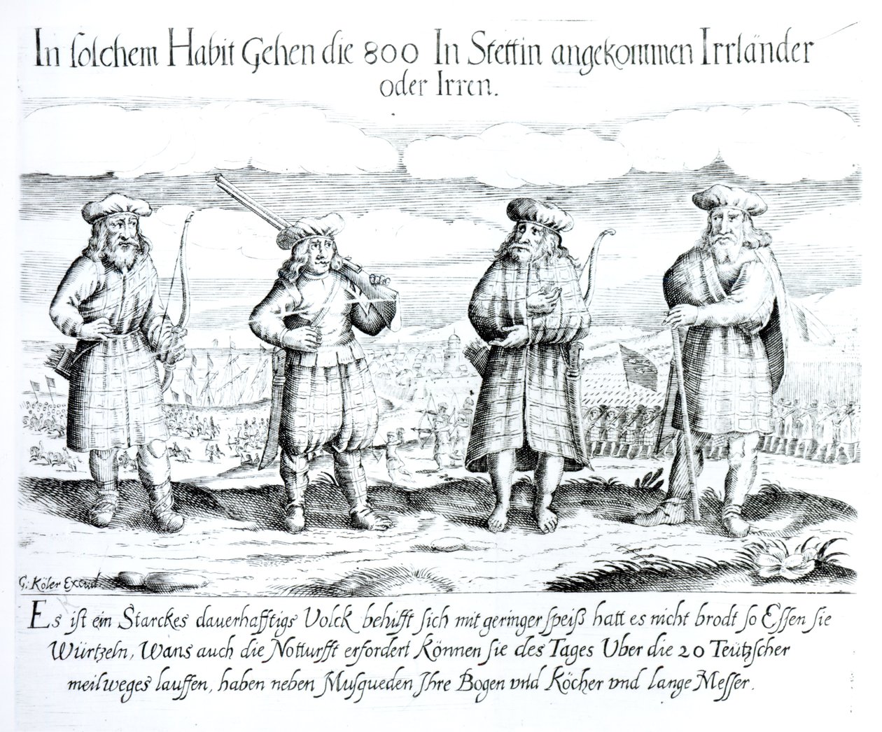 In Such Attire did 800 Irishmen (or Lunatics) Arrive in Stettin by Georg Koler