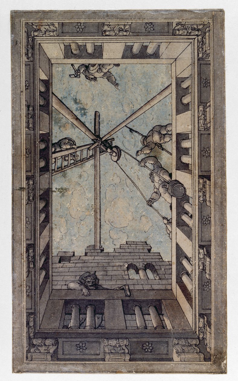 Perspective Design for a Ceiling by Georg Pencz