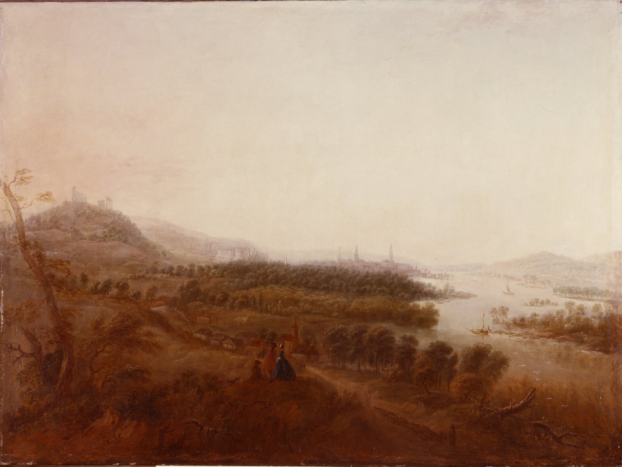 View from Schloss Sanssouci, Potsdam, 1750 by Georg Wenzeslaus von Knobelsdorff