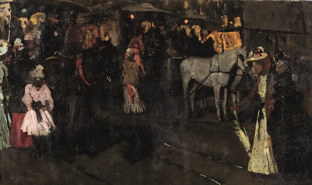 A Sunday Evening at the Dam, Amsterdam by Georg Hendrik Breitner