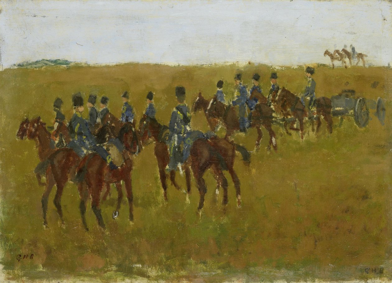 Artillery on Maneuver by Georg-Hendrik Breitner