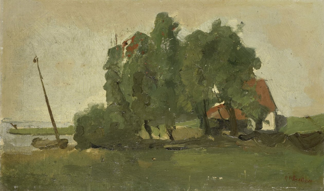 Farmstead by Georg-Hendrik Breitner