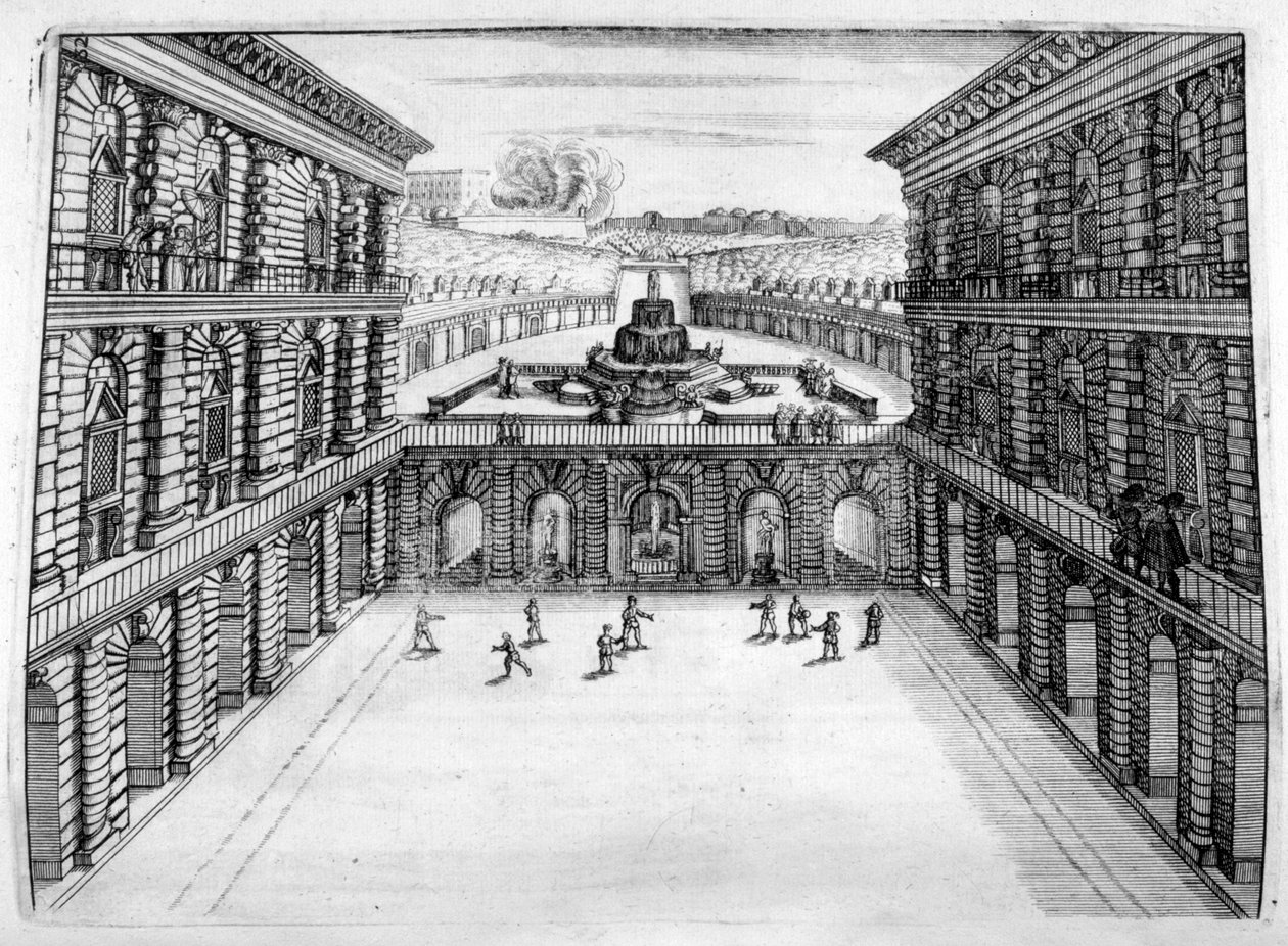 Chateau and Garden Design, 1664 by Georg Andreas Bockler