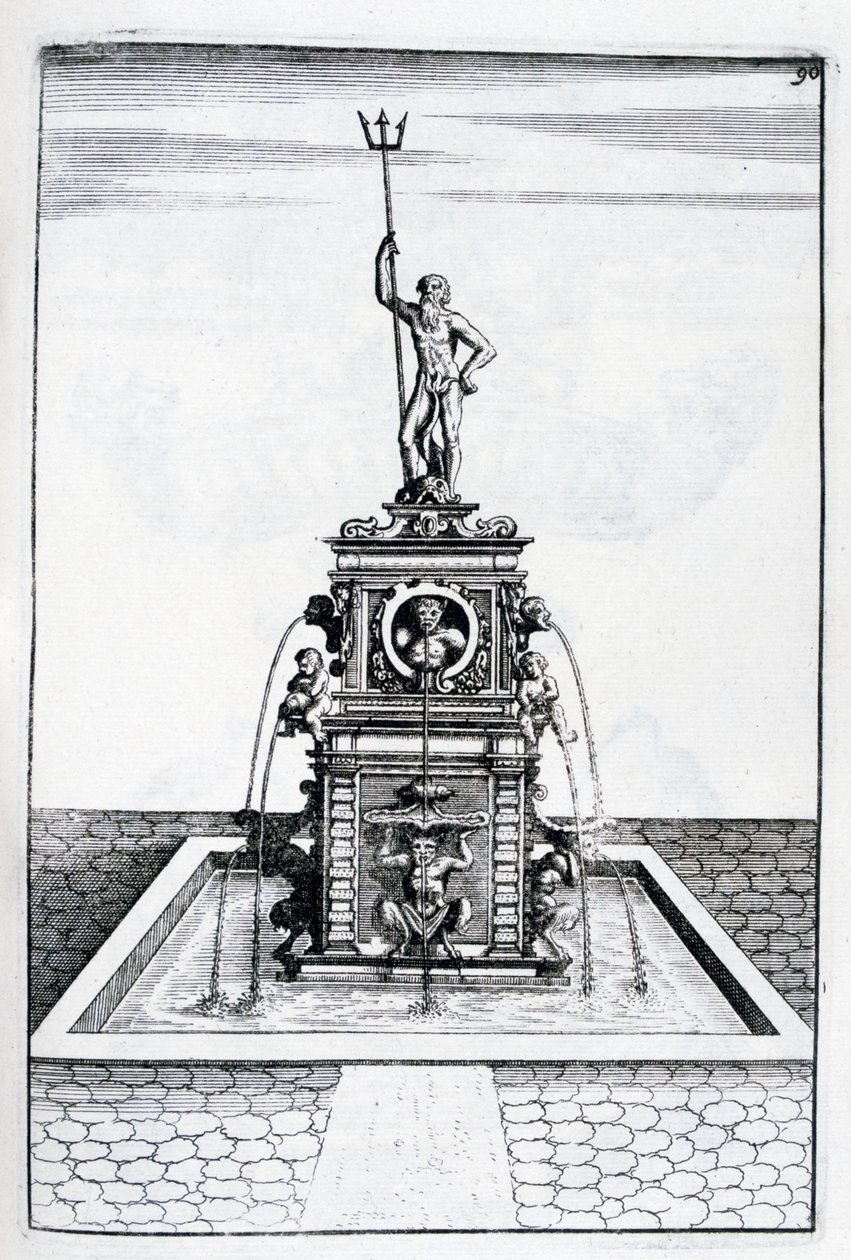 Fountain Design, 1664 by Georg Andreas Bockler