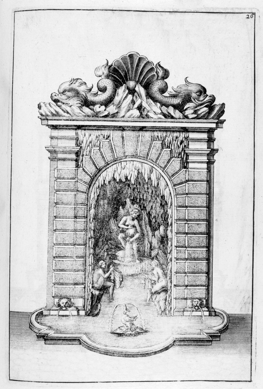Fountain Design, 1664 by Georg Andreas Bockler
