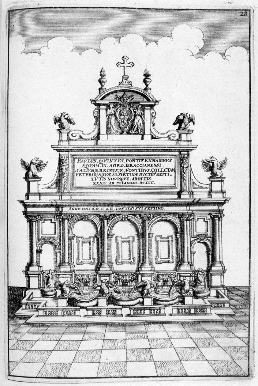 Fountain Design, 1664 by Georg Andreas Bockler