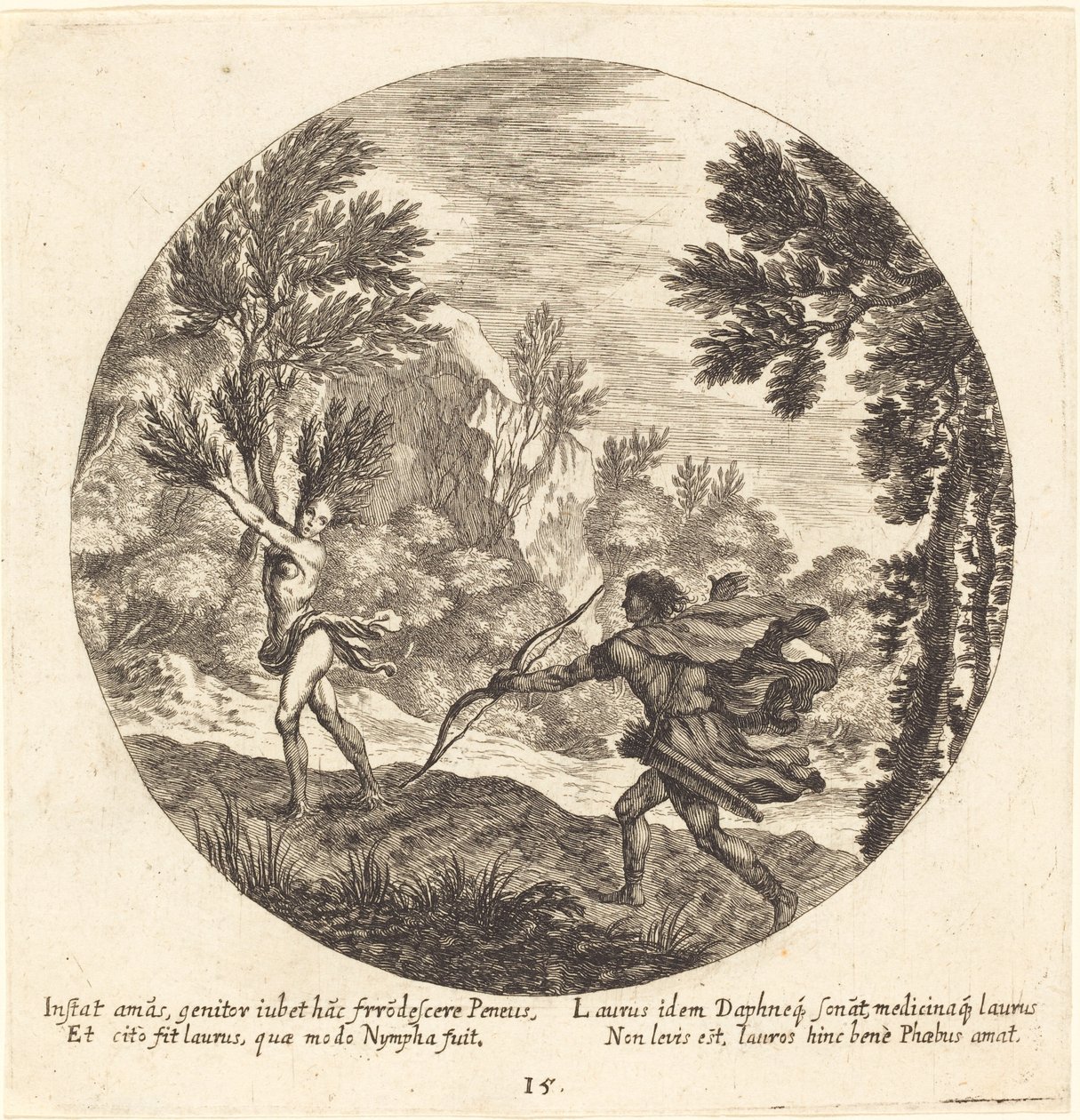 Daphne Turning to a Laurel by Georg Andreas Wolfgang the Elder