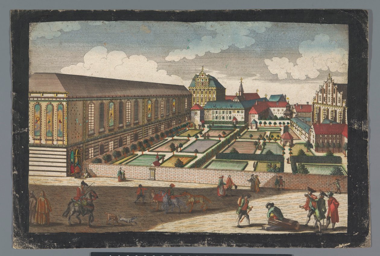 View of the Royal Palace and the Monastery of the Capuchin Friars in Wroclaw by Georg Balthasar Probst (possibly)