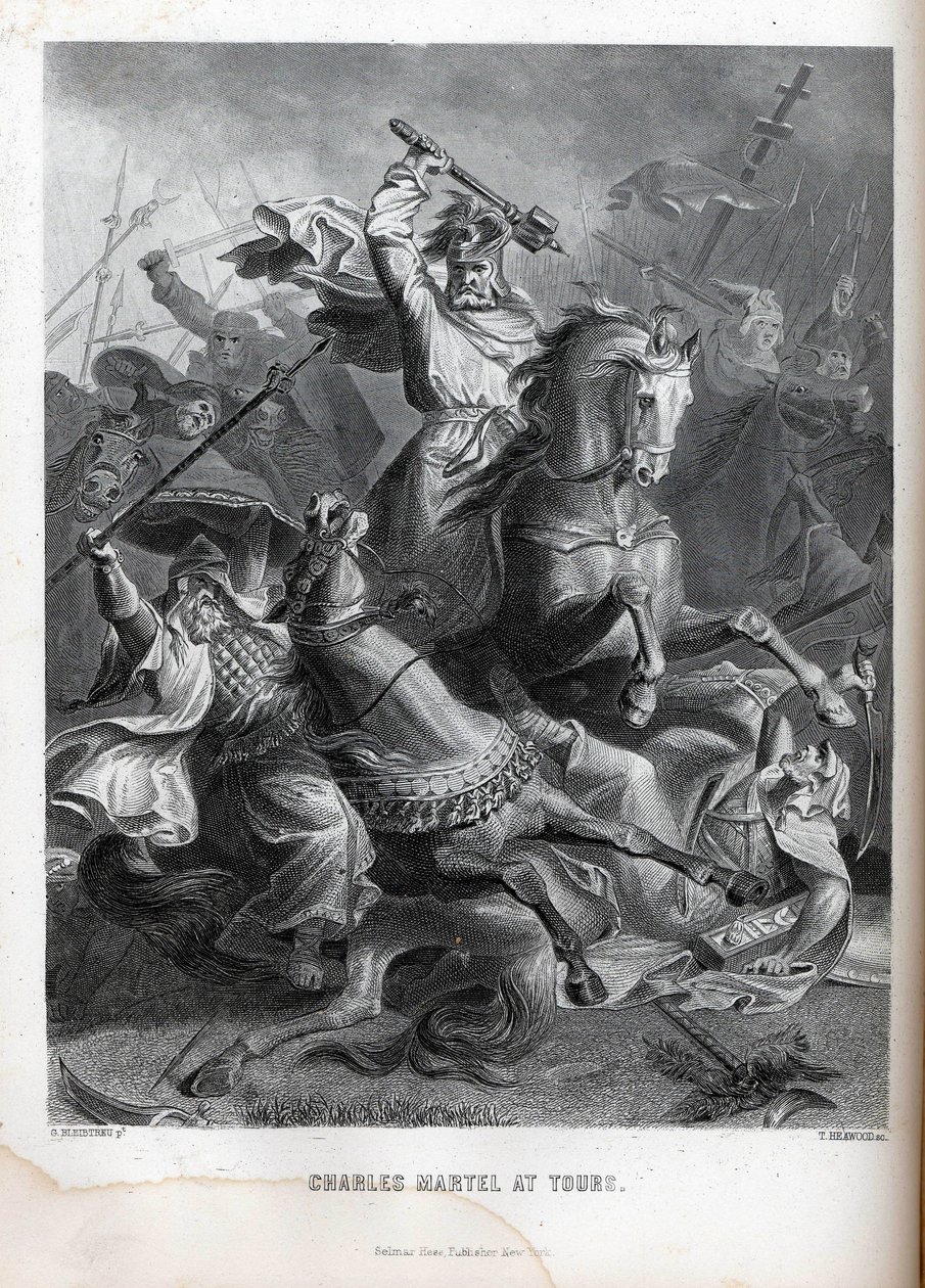Charles Martel at Tours by Georg Bleibtreu