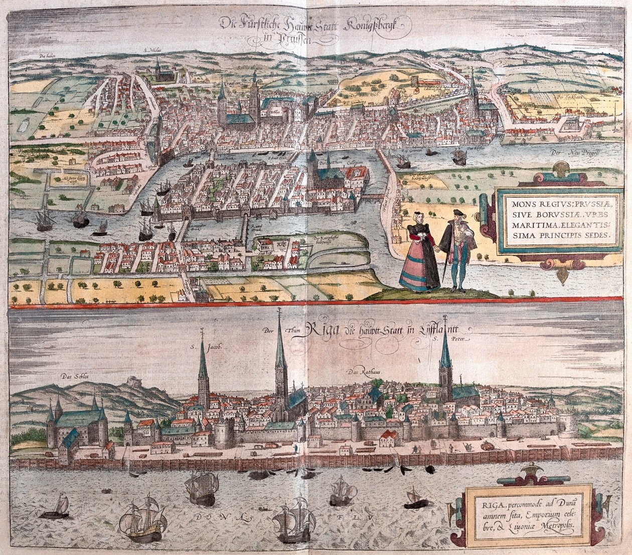 Konigsberg, Germany and Poland, Riga, Latvia - in 