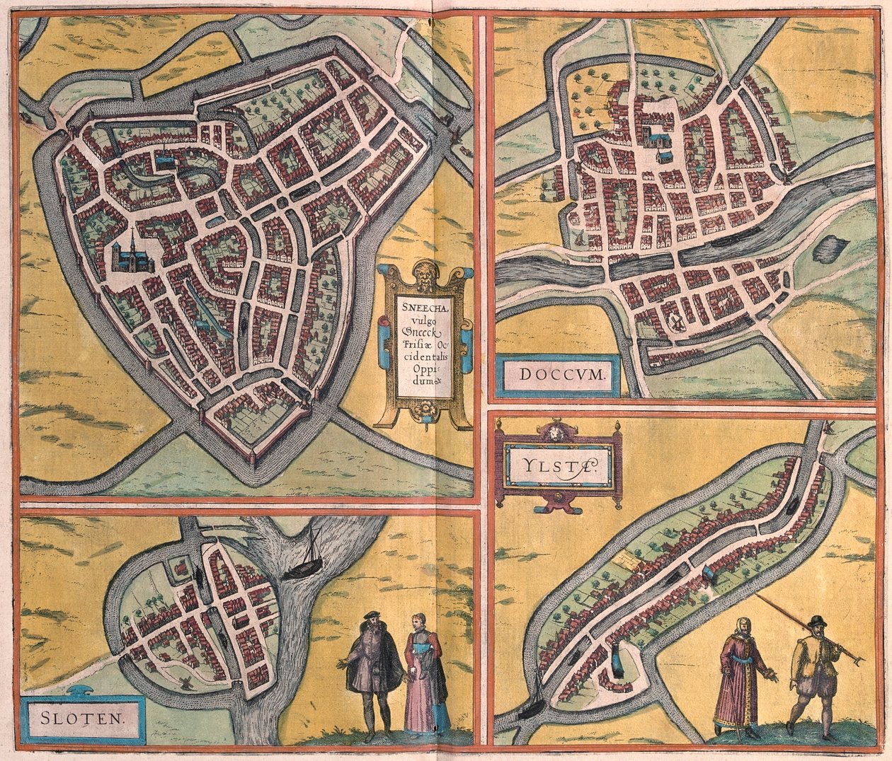 Sneek, Dokkum, Sloten, IJlst, Netherlands - in 