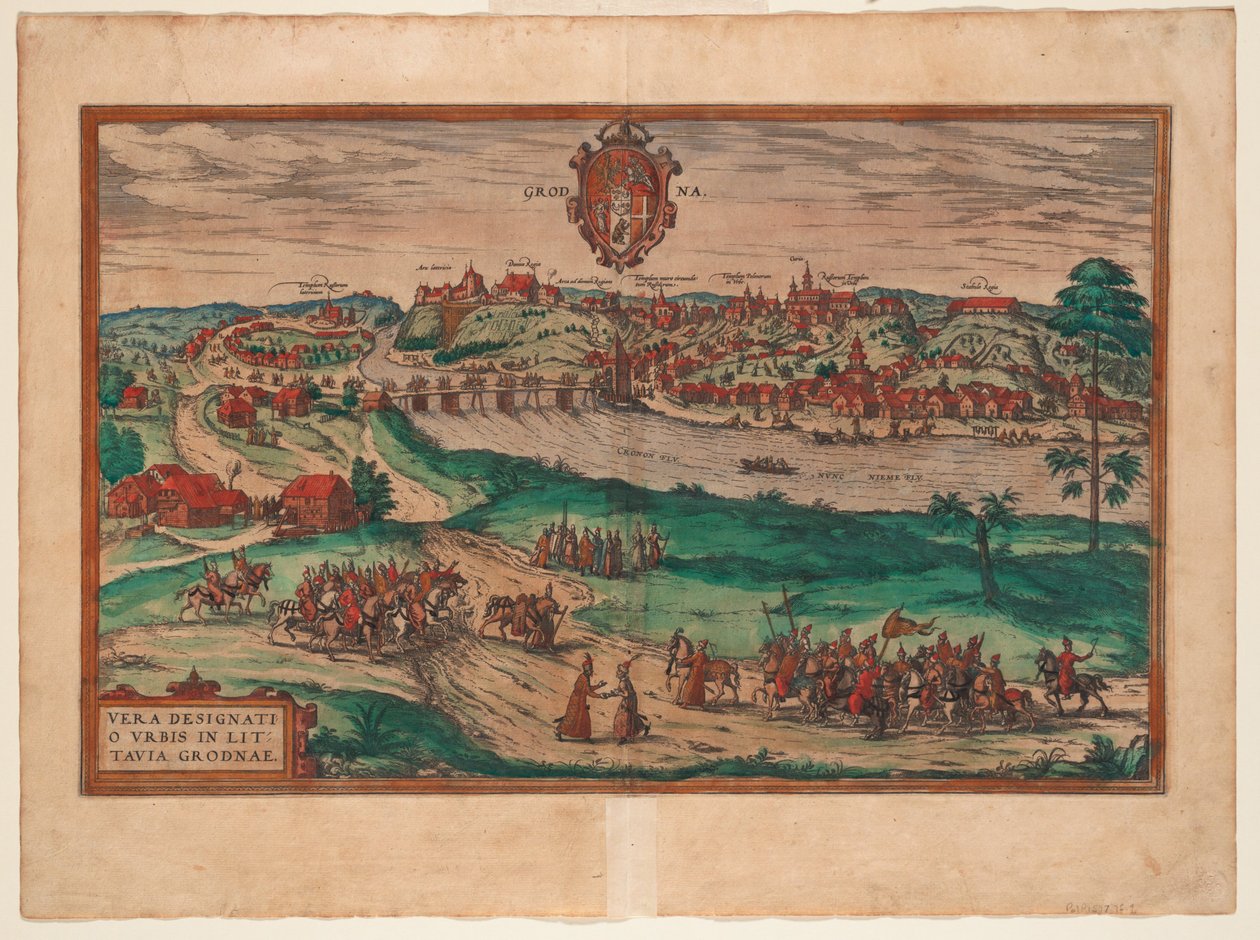 Grodno From: Civitates orbis terrarium by Georg Braun und Franz Hogenberg