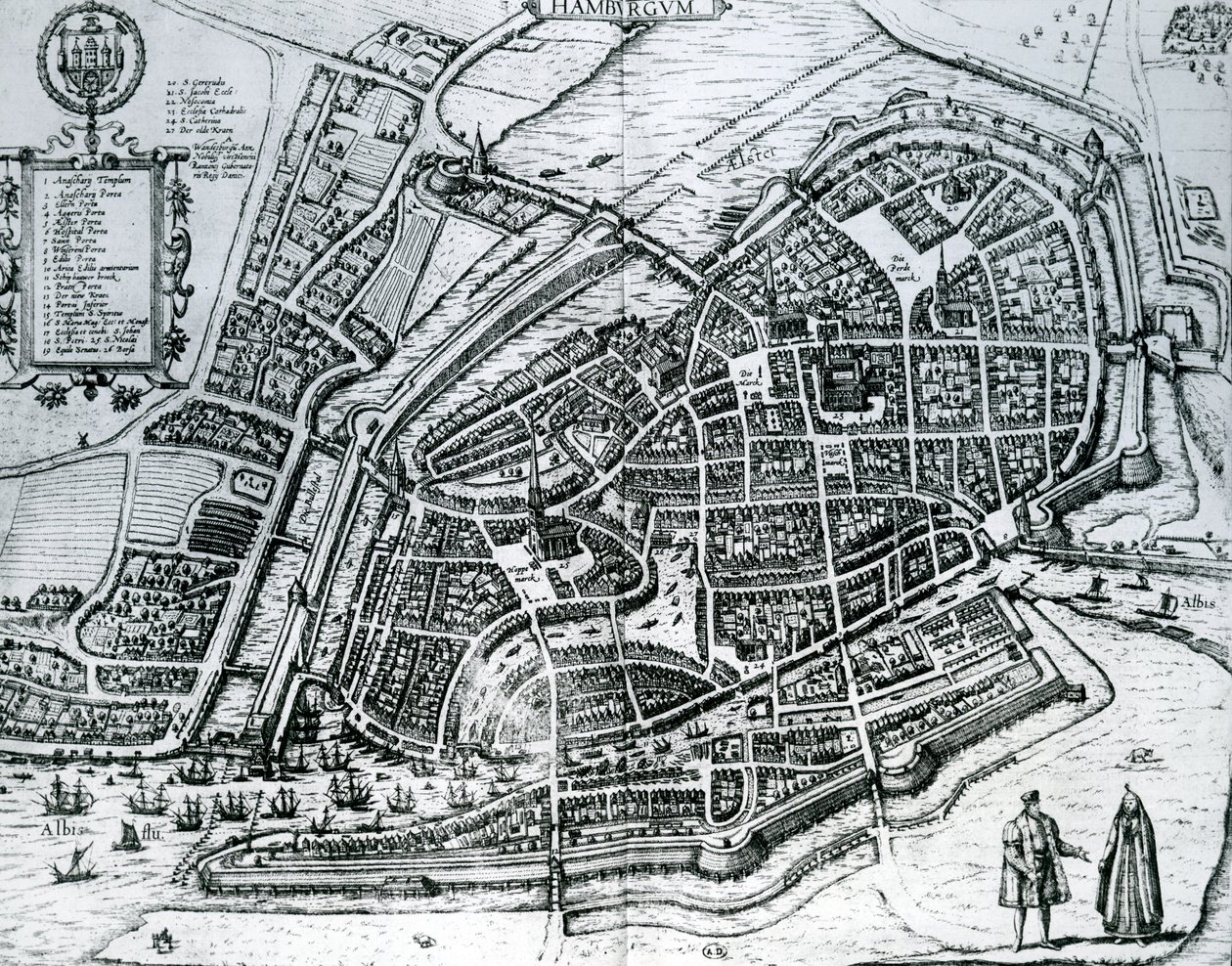 Map of Hamburg, from 
