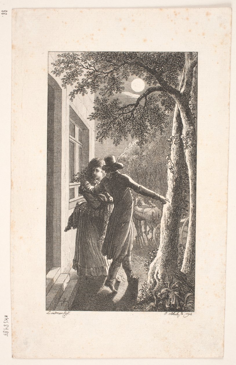 Illustration with Abduction at Night by Georg Christian Schule
