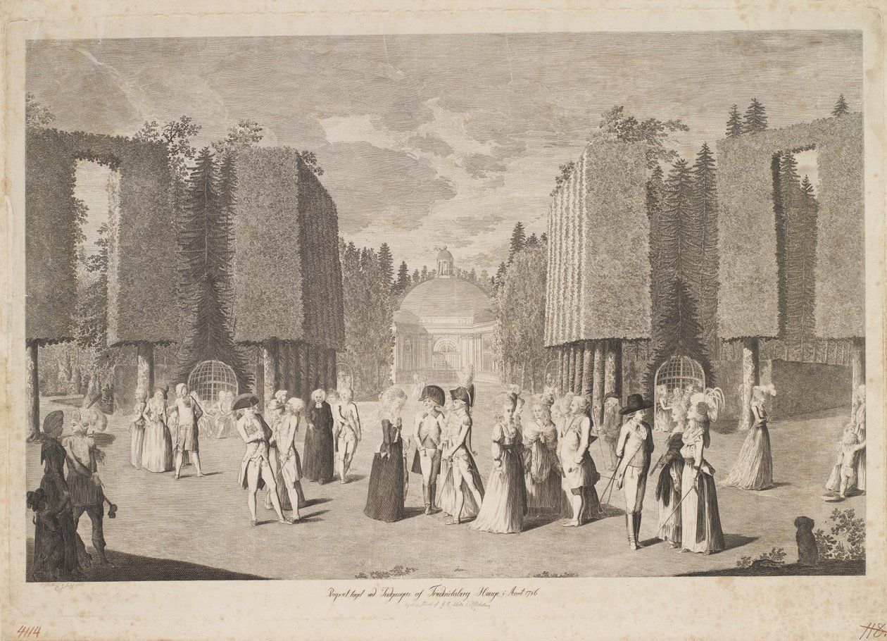 View Taken at the Entrance of Frederiksberg Garden in the Year 1786 by Georg Christian Schule