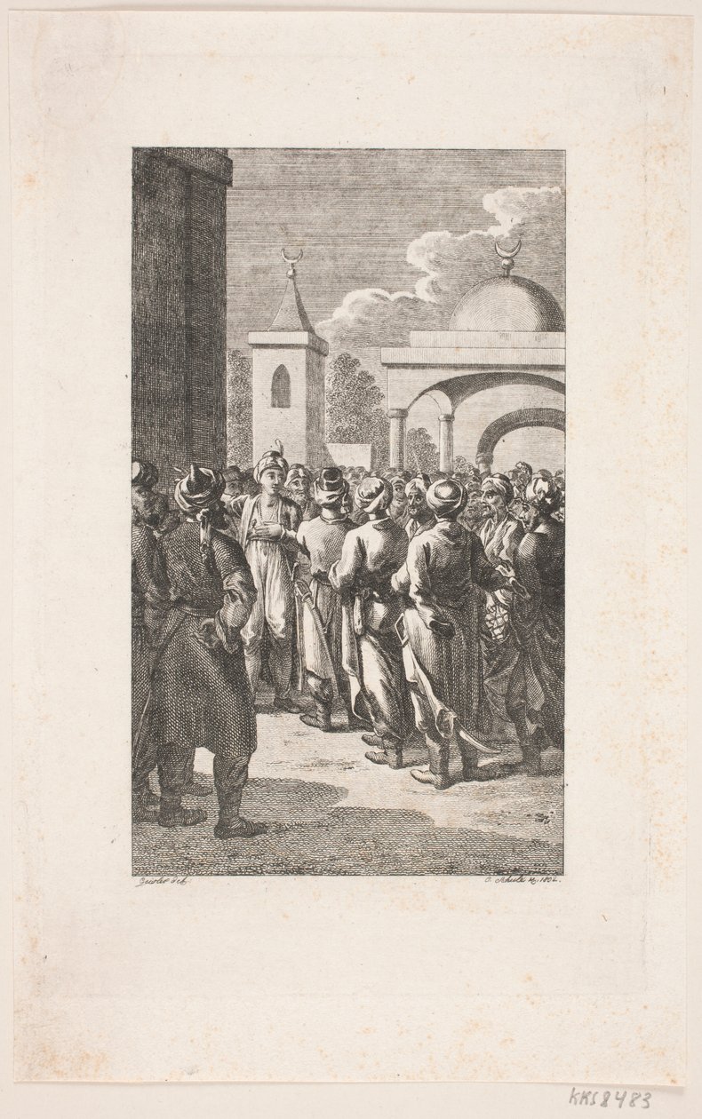 Turkish Street Scene by Georg Christian Schule