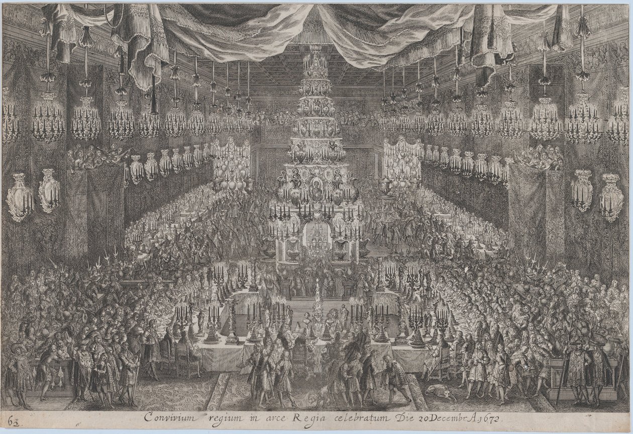 Coronation of Charles XI, Stockholm by Georg Christoph II Eimmart