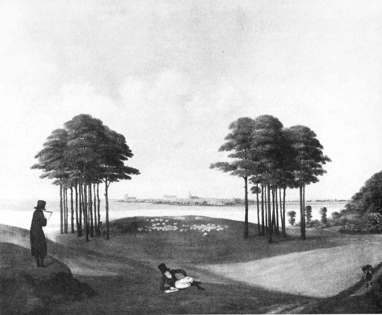 View of the City of Güstrow by Georg Friedrich Kersting
