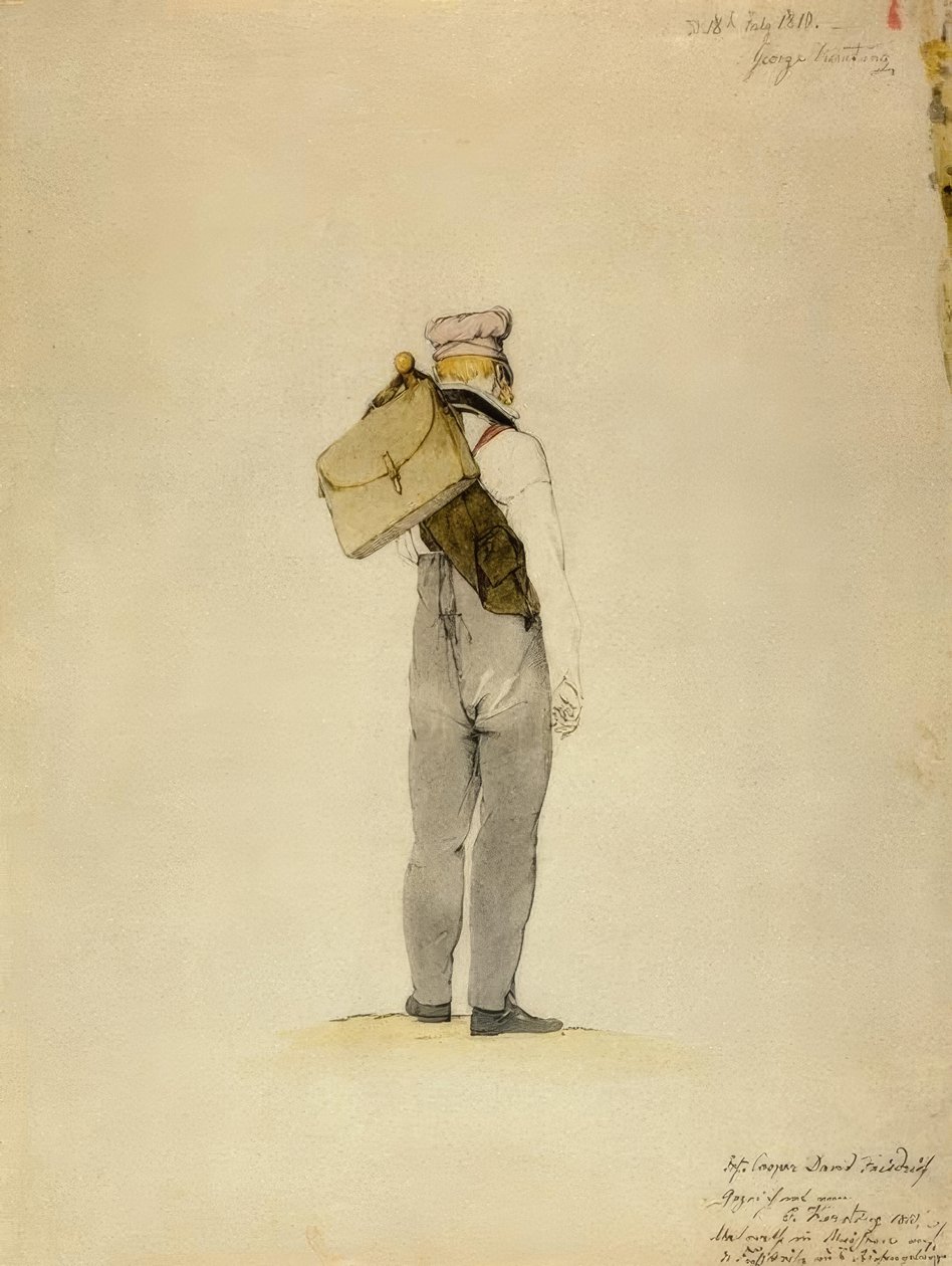 C.D. Friedrich on a Foot Journey in the Giant Mountains by Georg Friedrich Kersting