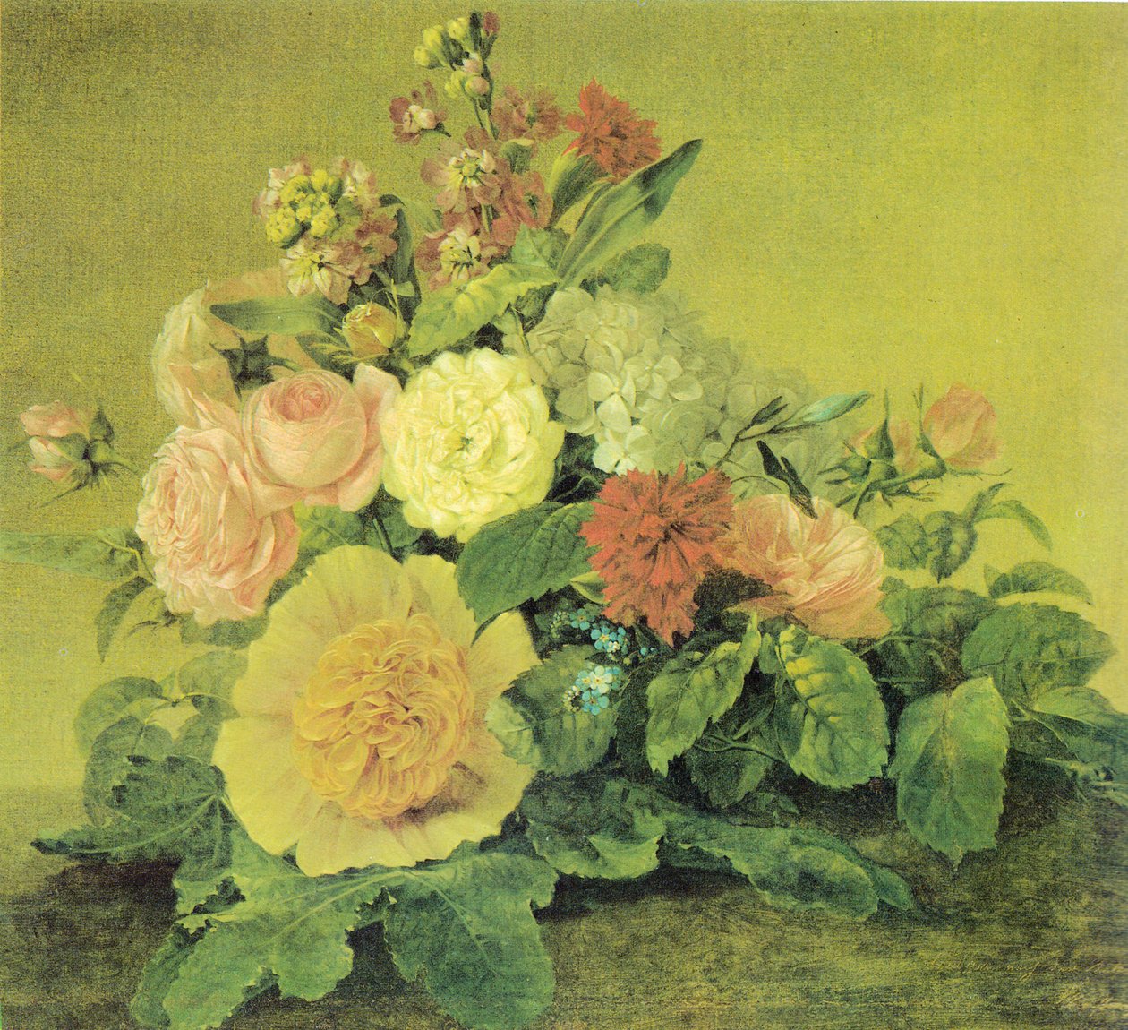 Still Life with Flowers by Georg Friedrich Kersting