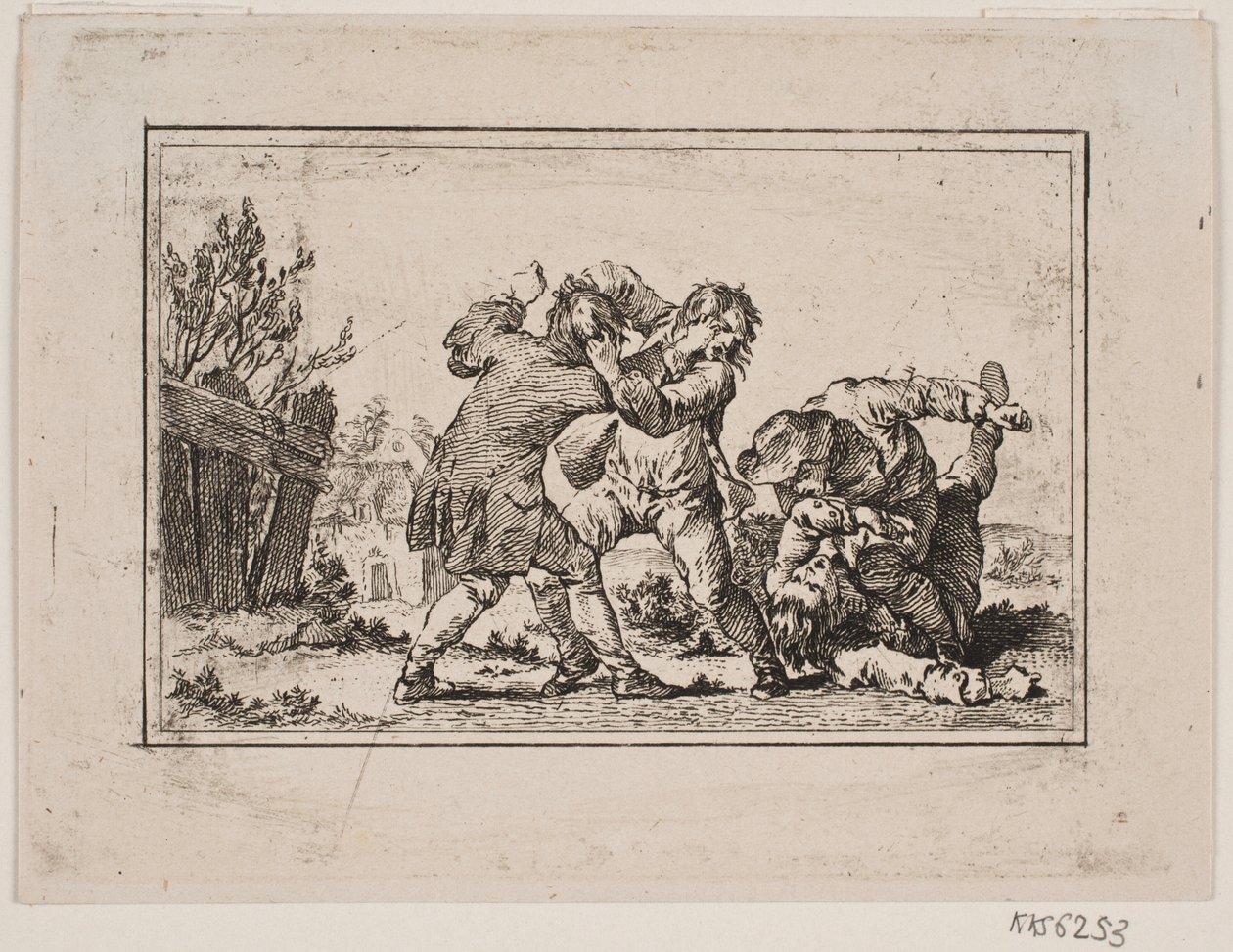 A Peasant Brawl by Georg Haas