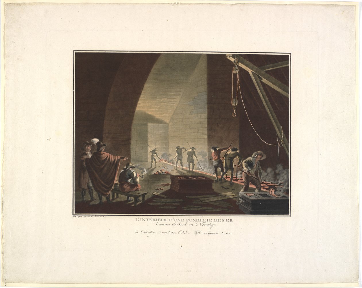 The Interior of an Iron Foundry by Georg Haas