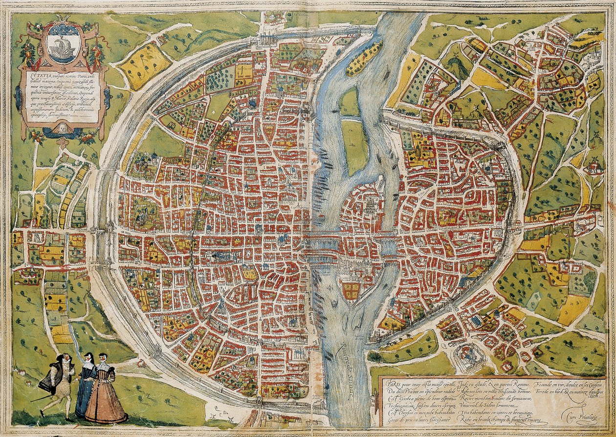 Civitatis Orbis Terrarum (Theatrum orbis terrarum). 1572-1617. Paris (1572). Volume I. Etching. SPAIN. CASTILE AND LEON. Salamanca. Salamanca University Library by Georg Hogenberg Franz (1535 90) & Ortelius Abraham (1527 98) Braun