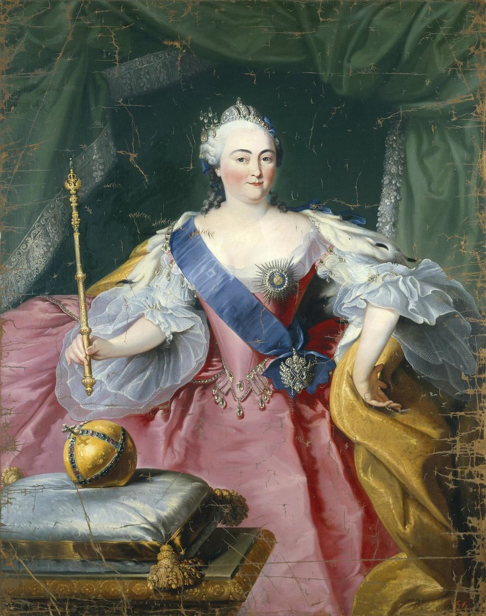 Portrait of Empress Elisabeth, 1709-1762 by Georg Kaspar von Prenner