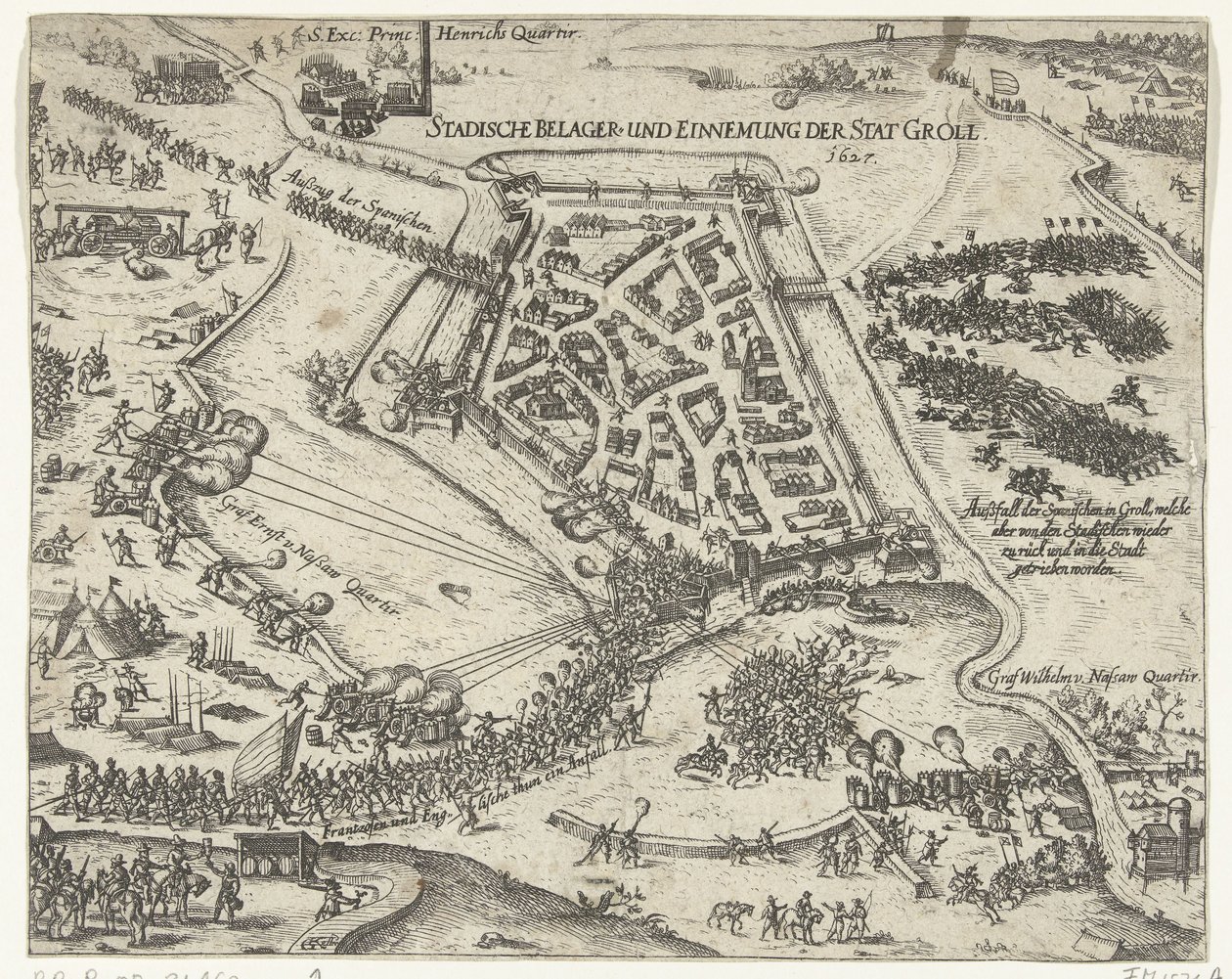 Siege of Grol by Frederick Henry, 1627 by Georg Keller