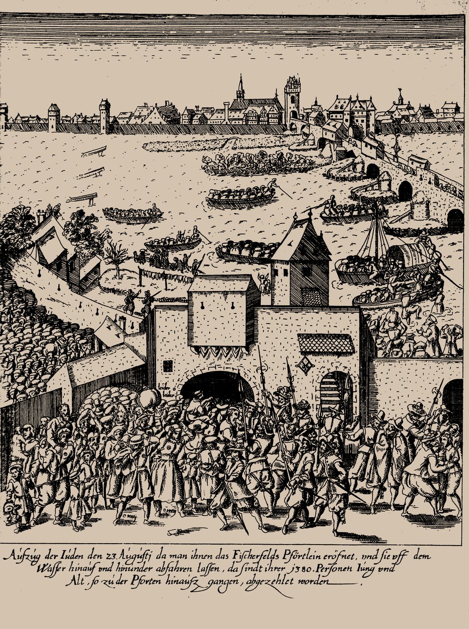 The Fettmilch Rising. Expulsion of the Jews from Frankfurt on August 23, 1614 by Georg Keller