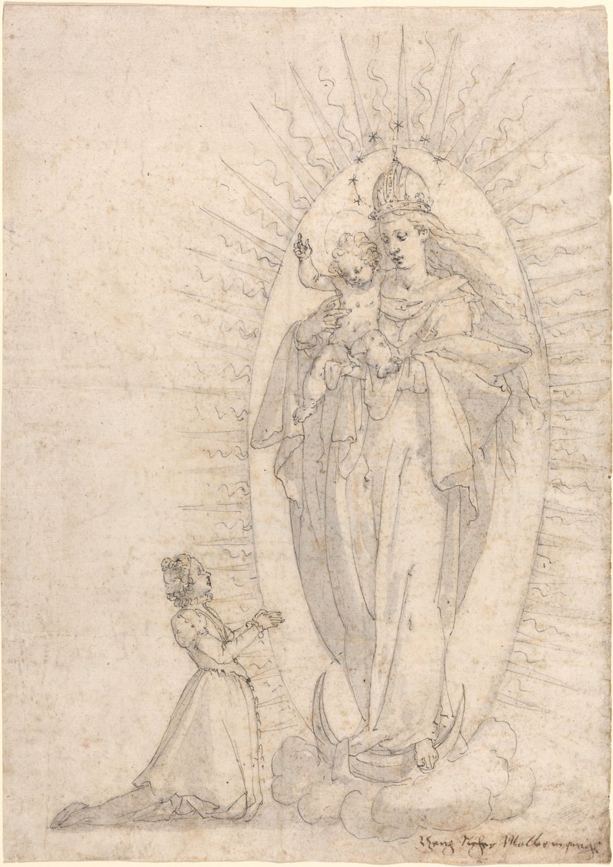 Madonna and Child Appearing to a Supplicant by Georg Neher
