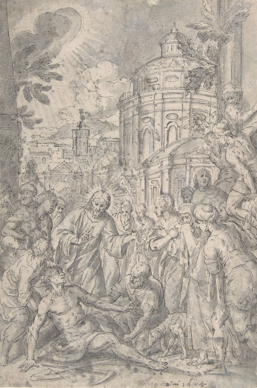 The Raising of the Youth of Naim by Georg Pecham