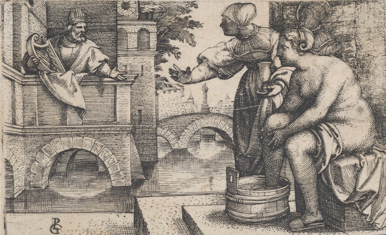 David and Bathsheba by Georg Pencz