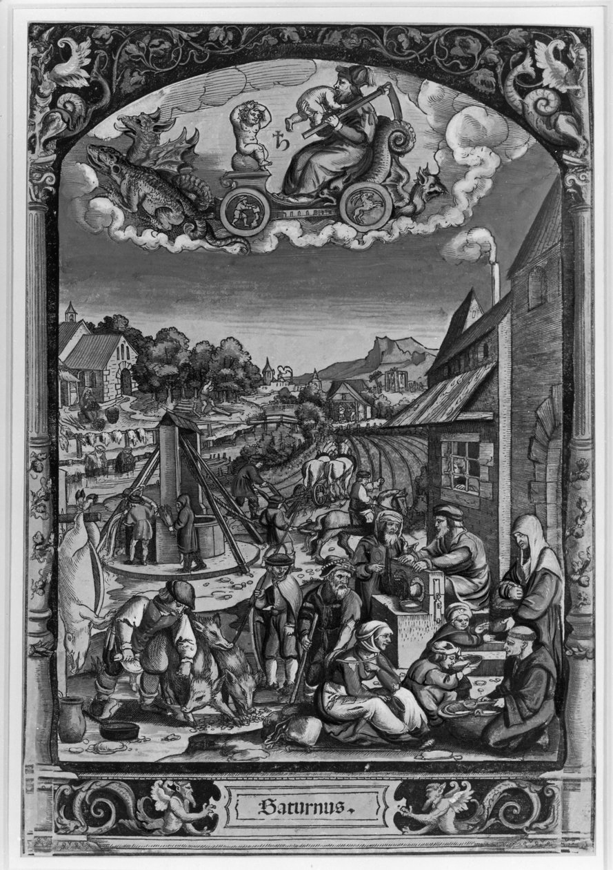 The Seven Planets: Saturn by Georg Pencz