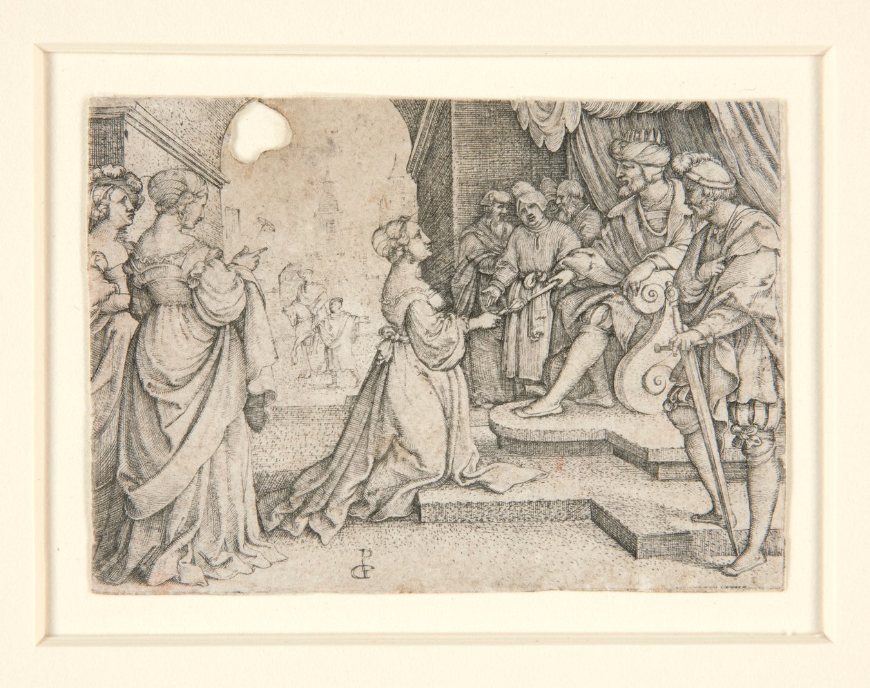 Esther before Ahasuerus by Georg Pencz