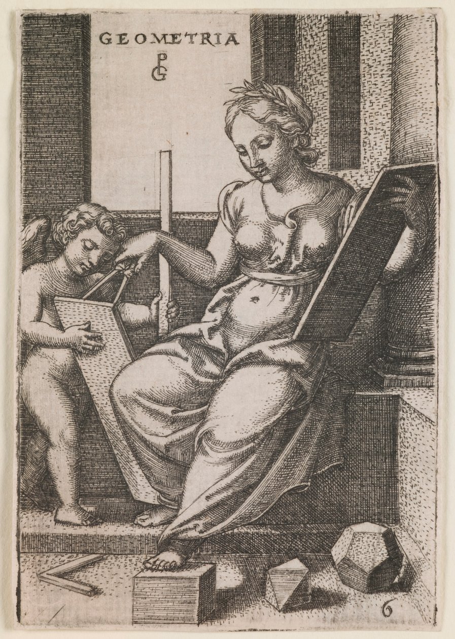 Geometry, from the series “The Liberal Arts” by Georg Pencz