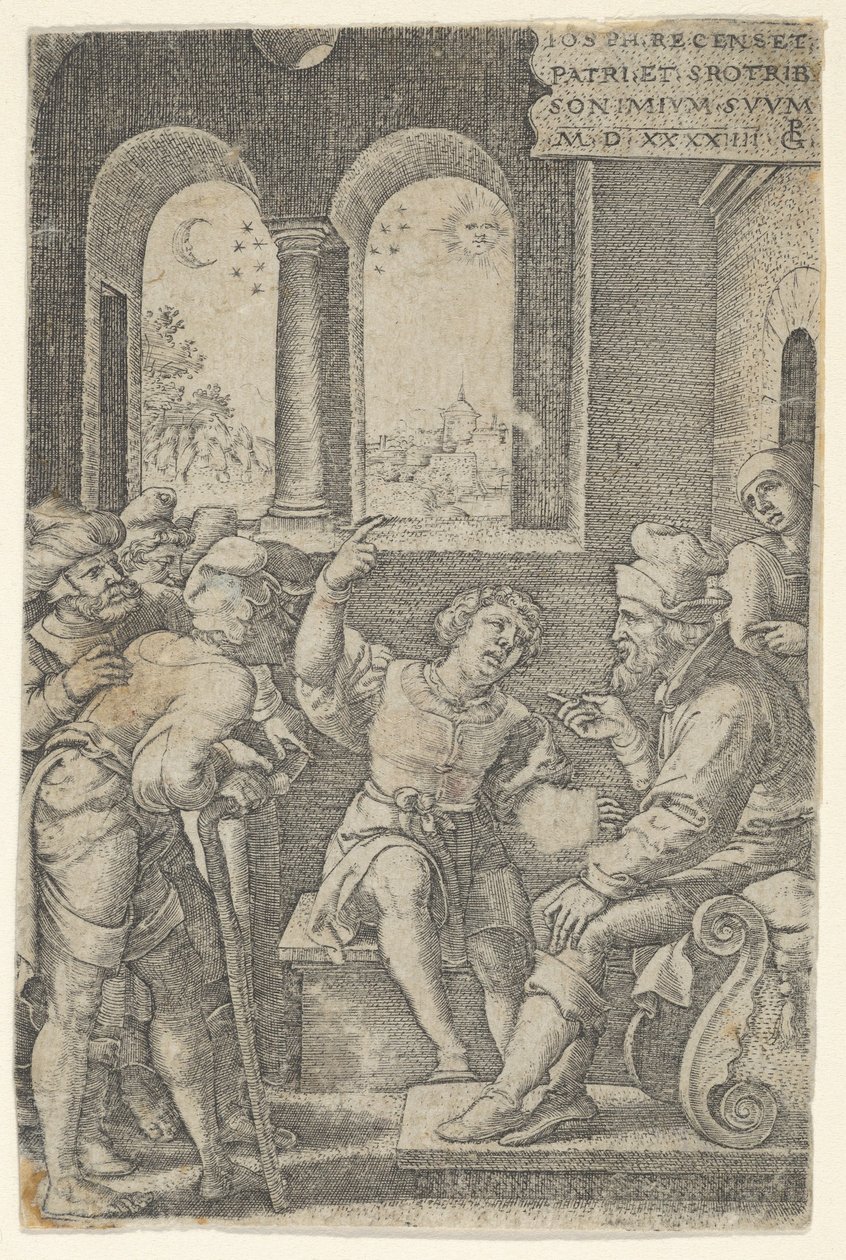 Joseph Describing His Dream, from The Story of Joseph, 1544 by Georg Pencz